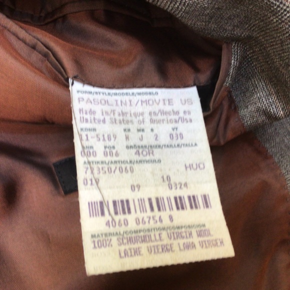 HUGO BOSS PLAID SPORT JACKET Super 120 wool 40R very good condition - Picture 5 of 9